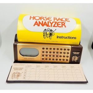 Mattel Electronics Horse Race Analyzer Game Working Tally Sheets Case 1979